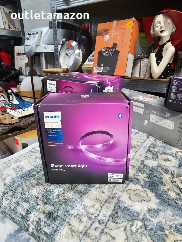 Смарт LED лента RGBW Philips Hue Lightstrip Plus V4, снимка 6 - Лед осветление - 53503153
