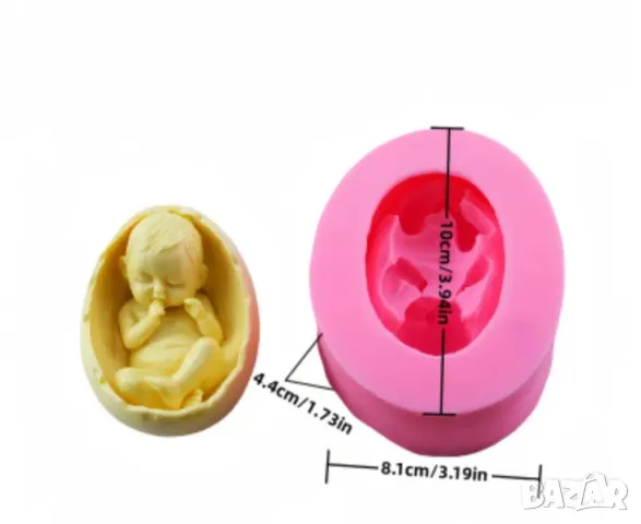 Молд бебе в черупка  , снимка 8 - Форми - 49851163