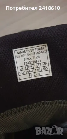 Salewa AlpTrainer Mid Gore - Tex Vibram UK 11.5 US 12.5 Mens Sizе 46.5 /30.5см ОРИГИНАЛ! Мъжки спорт, снимка 15 - Спортни обувки - 48083876