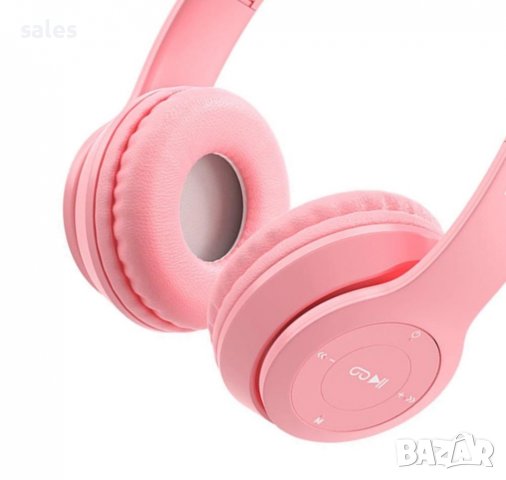 Светещи безжични слушалки с котешки уши MZ-P47, снимка 6 - Bluetooth слушалки - 37672994