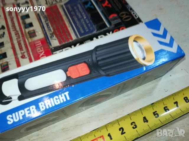 LED ФЕНЕР-USB ЗАРЯД 0309251944, снимка 3 - Лед осветление - 51596662