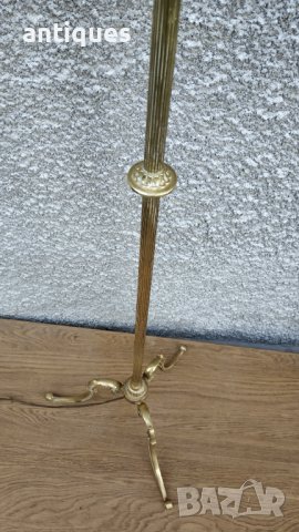 Стар месингов свещник - лампа - Английски - Антика, снимка 10 - Антикварни и старинни предмети - 37860934
