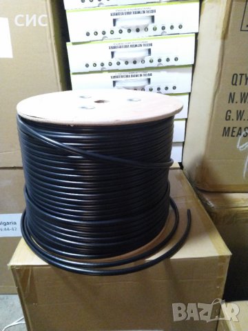 Коаксиален кабел Rg59 меден с помеднено захранване (2*0,75mm)