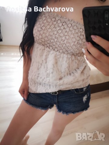 Бежев топ, S размер, снимка 6 - Корсети, бюстиета, топове - 28889586