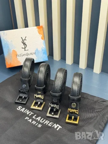 колани от естествена кожа в кутия 2см ysl saint laurent 