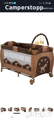 Kinderreisebett, 126/66/82cm, bis 15 kg belastbar, faltbar, снимка 8 - Бебешки легла и матраци - 50960202