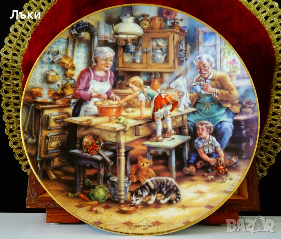 Порцеланова чиния за стена Weimar порцелан,злато. , снимка 9 - Антикварни и старинни предмети - 52135650