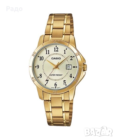 Часовник CASIO LTP-V004-9BUDF НОВ Дамски аналогов златист кварцов JAPAN с дата водоустойчив позлатен, снимка 16 - Дамски - 52795325