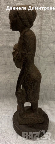 Уникална дърворезба на африканска жена, снимка 2 - Статуетки - 50444994