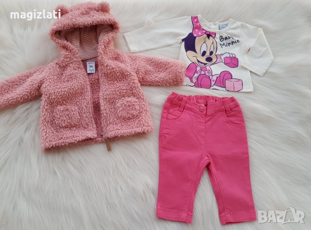 Дънки и нова блуза  0-3 месеца, снимка 5 - Комплекти за бебе - 28706438