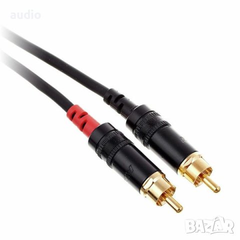 Кабел 2RCA – 2RCA 0.6м Cordial, снимка 1