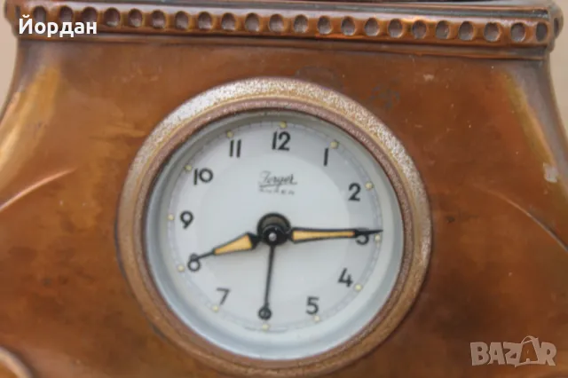 Античен Немски декоративен часовник с ''Кьолнската катедрала'', снимка 3 - Антикварни и старинни предмети - 49849092