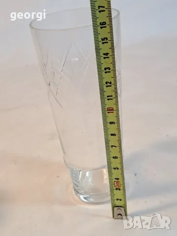 български стъклени чаши вода   20/1, снимка 4 - Чаши - 49108859