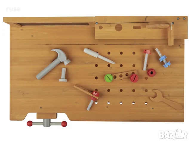 НОВИ! Детска дървена работилница с инструменти и черна дъска, снимка 4 - Други - 48681029