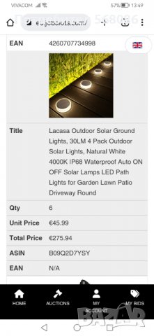 соларни лед лампи, 4броя за 35лв, снимка 2 - Соларни лампи - 40018992