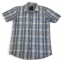 Мъжка карирана риза с къс ръкав Oxbow синя размер S, снимка 1
