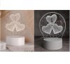 Интериорна 3D - LED настолна лампа "I LOVE U"
ОБИЧАМ ТЕ Чудесен Подарък 
, снимка 3