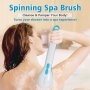 Spin Spa масажираща ексфолираща душ гъба четка за баня тяло масаж, снимка 1 - Масажори - 27872945