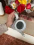 Масивна стара порцеланова кана бяла с цветя 2литра, снимка 3