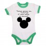 Бебешко боди ЧЕСТИТ РОЖДЕН ДЕН ТАТИ mickey head, снимка 2