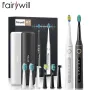 Комплект електрическа зукови четка за зъби Fairywill D7 , снимка 1