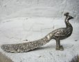 Паун красива птица антика метал , снимка 1 - Статуетки - 43448106