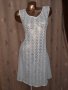 XXL/XXXL Бяла дантелена рокля за едра дама , снимка 1 - Рокли - 40514269