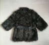 Палто с еко косъм-черно, снимка 4