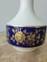 Waldershof 22см/Валдерсхоф Бавария стара немска порцеланова ваза/бяла-кобалт-злато, снимка 3