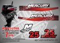 Mercury 1999-2006 25 hp Two Stroke Меркюри извънбордов двигател стикери надписи лодка outmertsr-25