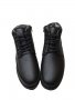 Елегантни мъжки боти в черен цвят водоустойчиви, снимка 3