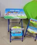 Детска сгъваема маса с два стола комплект , снимка 3