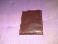 Щипка за пари естествена кожа 100х80мм нова кафява, снимка 3