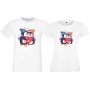 Комплект тениски за влюбени Влюбени пингвини, снимка 1 - Тениски - 33011742