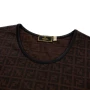 Дамска тениска Fendi Roma Brown Monogram T-Shirt, снимка 3