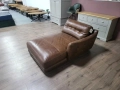 Кафява кожена лежанка - 100 % естествена кожа, снимка 3