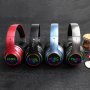 Мултифункционални слушалки VJ033, Bluetooth, FM, MP3, микрофон, Micro SD, LED светлини / 4054, снимка 3