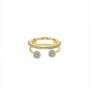 Златен дамски пръстен 3,68гр. размер:56 14кр. проба:585 модел:1234-3, снимка 1 - Пръстени - 38320410
