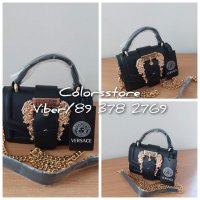 Черна чанта Versace кодBr250, снимка 1 - Чанти - 39784812