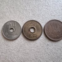 Монети. Япония. 1 ,5 ,10 ,50 ,100 йени . 5 бройки. , снимка 1 - Нумизматика и бонистика - 43436221