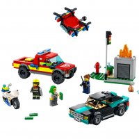 LEGO® City Fire 60319 - Спасение при пожар и полицейско преследване, снимка 3 - Конструктори - 38794059