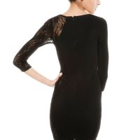 нова черна рокля с дантела, снимка 4 - Рокли - 43147682