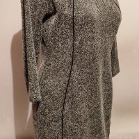 Зимна рокля с кожени елементи H&M р-р М, снимка 5 - Рокли - 39226611