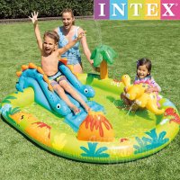 Нов Център за игра Intex, дино / Intex Надуваем център за игра с пързалка Dino 57166NP, снимка 1 - Басейни и аксесоари - 43714541