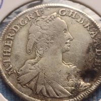 Сребърна монета 15 кройцера 1747г. Мария Терезия Кремниц Унгария 13755, снимка 6 - Нумизматика и бонистика - 42999810