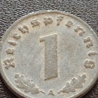 Две монети 1 райхспфенинг 1942г. / 2 райхспфенинг 1938г. Трети райх с СХВАСТИКА редки 31555, снимка 3 - Нумизматика и бонистика - 40649479