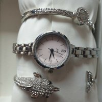 Стилен дамски часовник с 2 гривни, снимка 6 - Дамски - 28794155