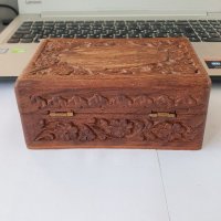 Антикварна дървена кутийка , снимка 6 - Антикварни и старинни предмети - 38028409