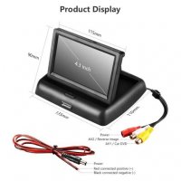 Монитор LCD 4,3"  тип табакера за камера за паркиране , DVD за кола , снимка 4 - Аксесоари и консумативи - 27312496
