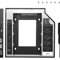 ANIMABG SSD / HDD адаптер за CD / DVD слот SATA на лаптоп Laptop PC компютър хард диск, снимка 1 - Други - 44059633